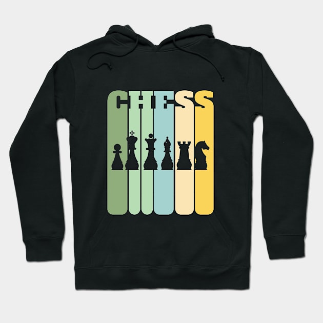 Chess - Chess Retro Hoodie by Kudostees